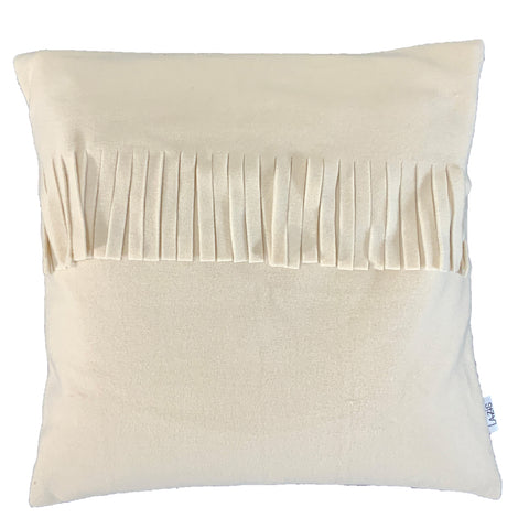Kissenhuelle creme Polarfleece 50x50 – Lazis
