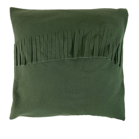 Kissenhuelle dunkelgrün Polarfleece 50x50 – Lazis