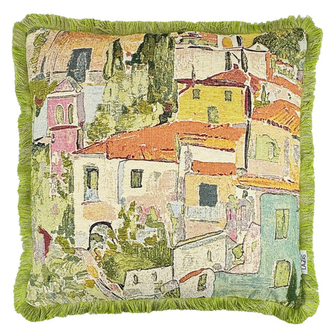 Kissenhuelle mit Fransen Amalfi 50x50