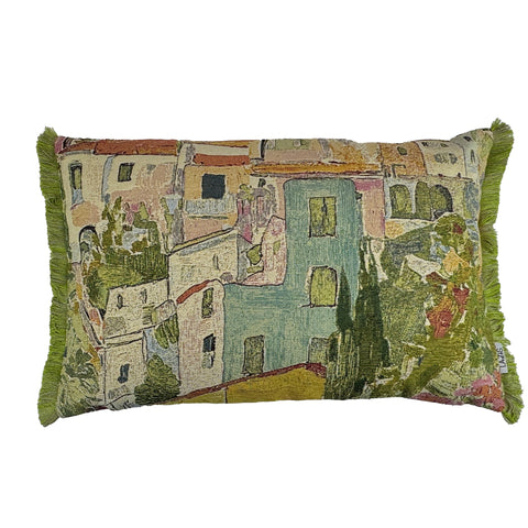 Kissenhuelle mit Fransen Amalfi 40x60