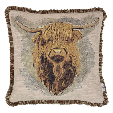 Kissenhuelle mit Fransen Buffalo 50x50
