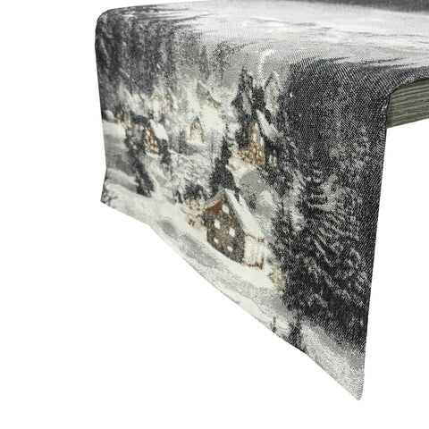 Tischlaeufer Motiv Mountain glowing 45x135