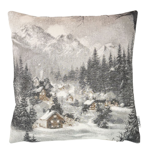 Kissenhuelle Motiv Mountain glowing 45x45