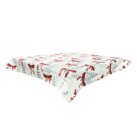 Tischdecke red ribbons 130x130