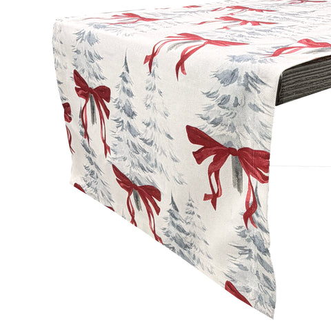 Tischlaeufer rred ribbons 40x140