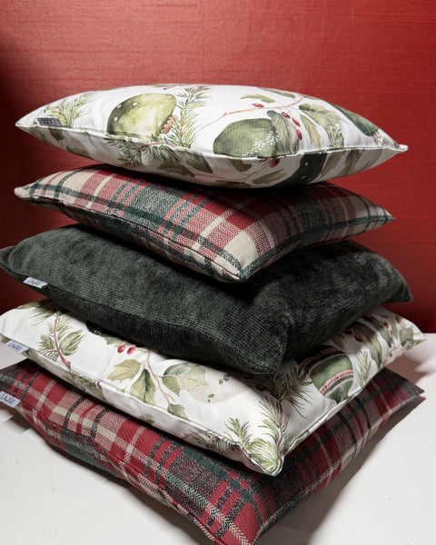 Kissenhuelle  Tartan glow 40x40